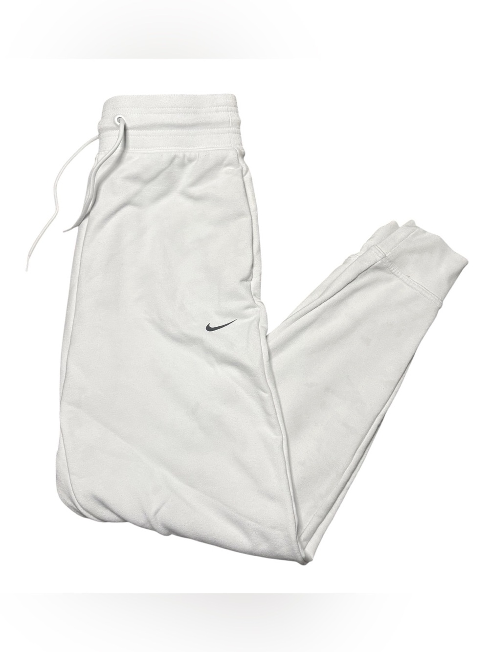 Nike DRI-FIT White Women’s XS Joggers with Pockets and Drawstring